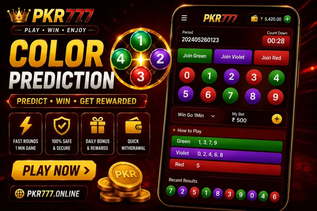 pkr 777 Color prediction games