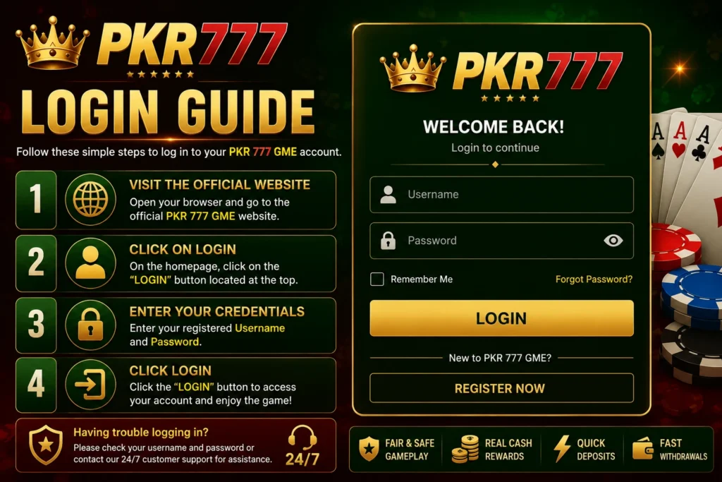 pkr777 Login Guide